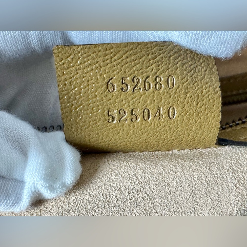 SOLD-GUCCI Dahlia Marmont Sherry line Medium Dahlia tote Beige/Tan - Picture 10 of 16